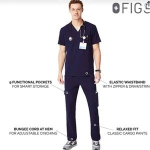 Two sets figs Cairo scrubs